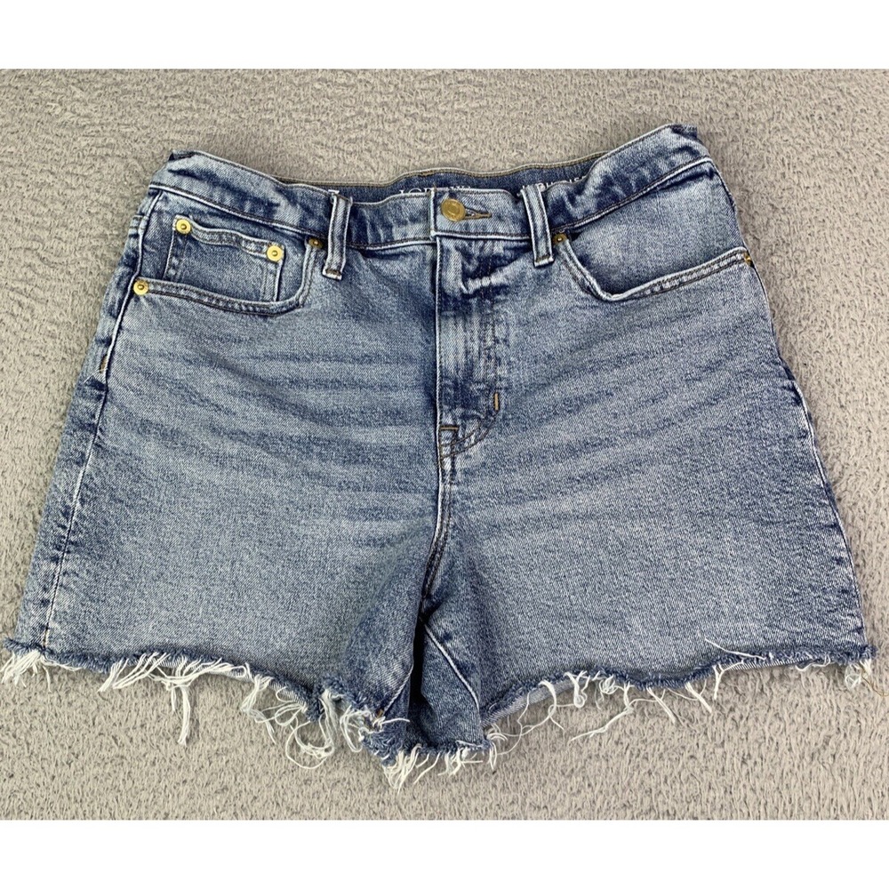 J. Crew Denim Shorts Womens Size 27 Raw Hem High Rise Short Summer Beach Country